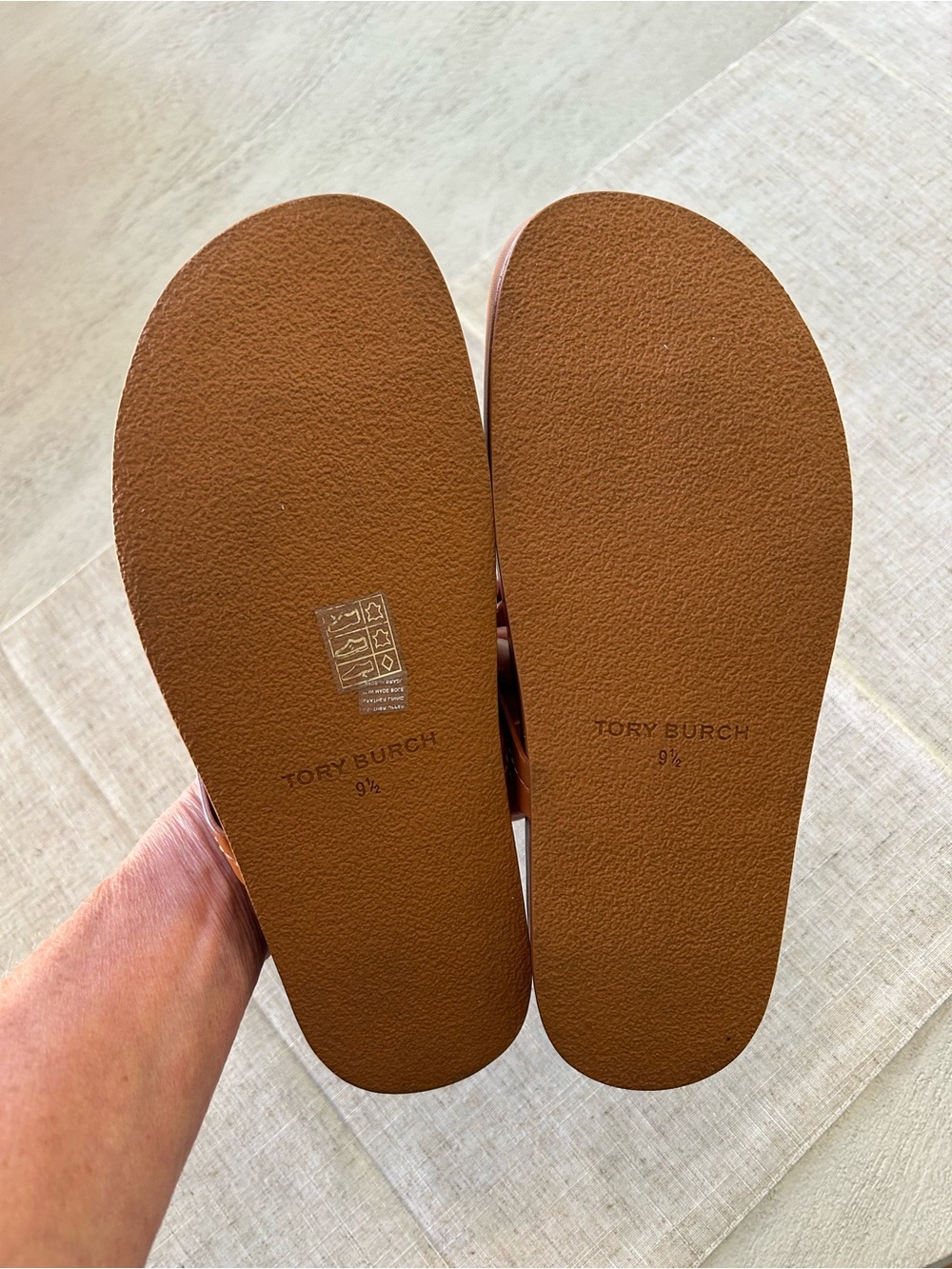 Tory Burch Miller Cloud Calf Leather/Miele, Size 9.5, only worn once or twice. - Picture 4 of 6